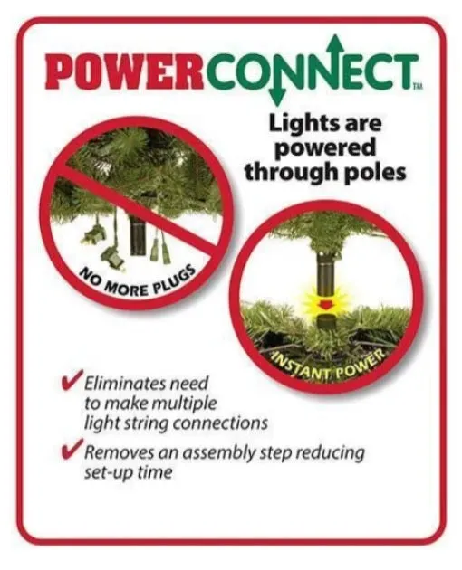 10' Narrow Colorado Galaxy LED PowerConnect™ Pre-Lit Artificial Christmas Tree