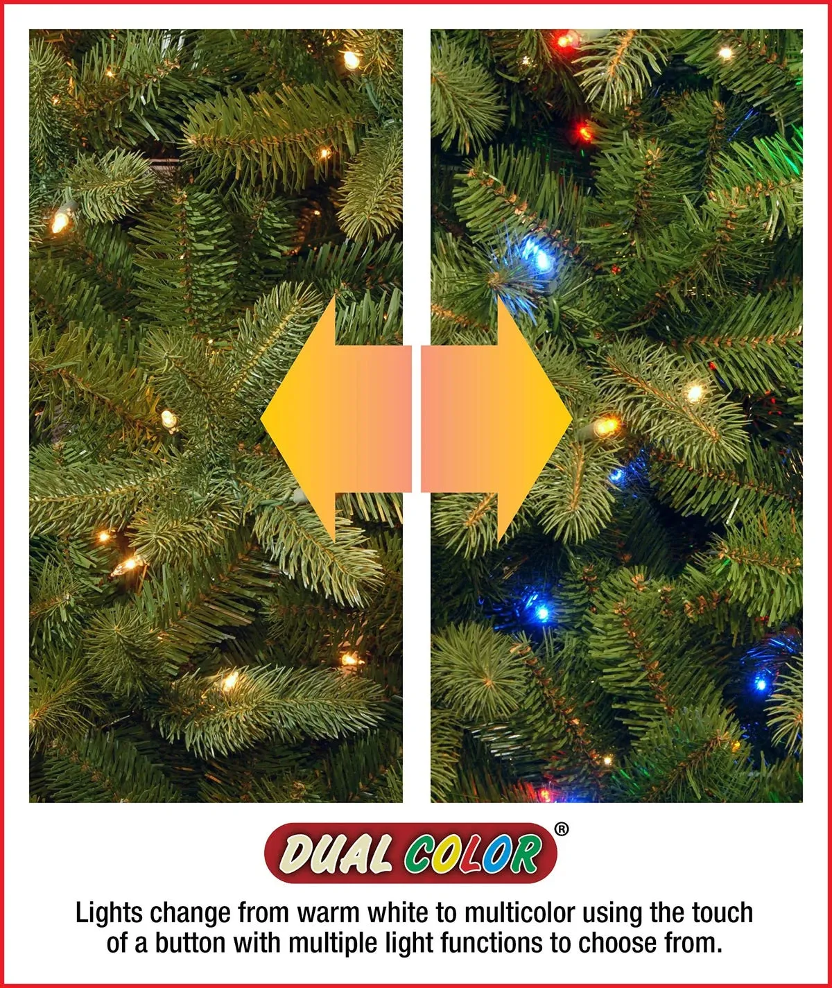 10' Narrow Colorado Galaxy LED PowerConnect™ Pre-Lit Artificial Christmas Tree