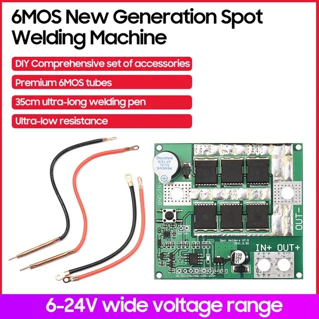 12V DIY Portable Spot Welding Machine PCB Circuit Board For Li-ion and LiFePO4 batteries - Pre Assembled