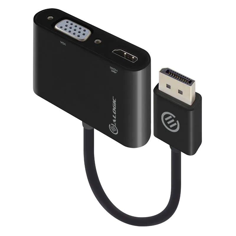 2-in-1 DisplayPort to HDMI VGA Adapter - Male to 2-Female - Premium Series