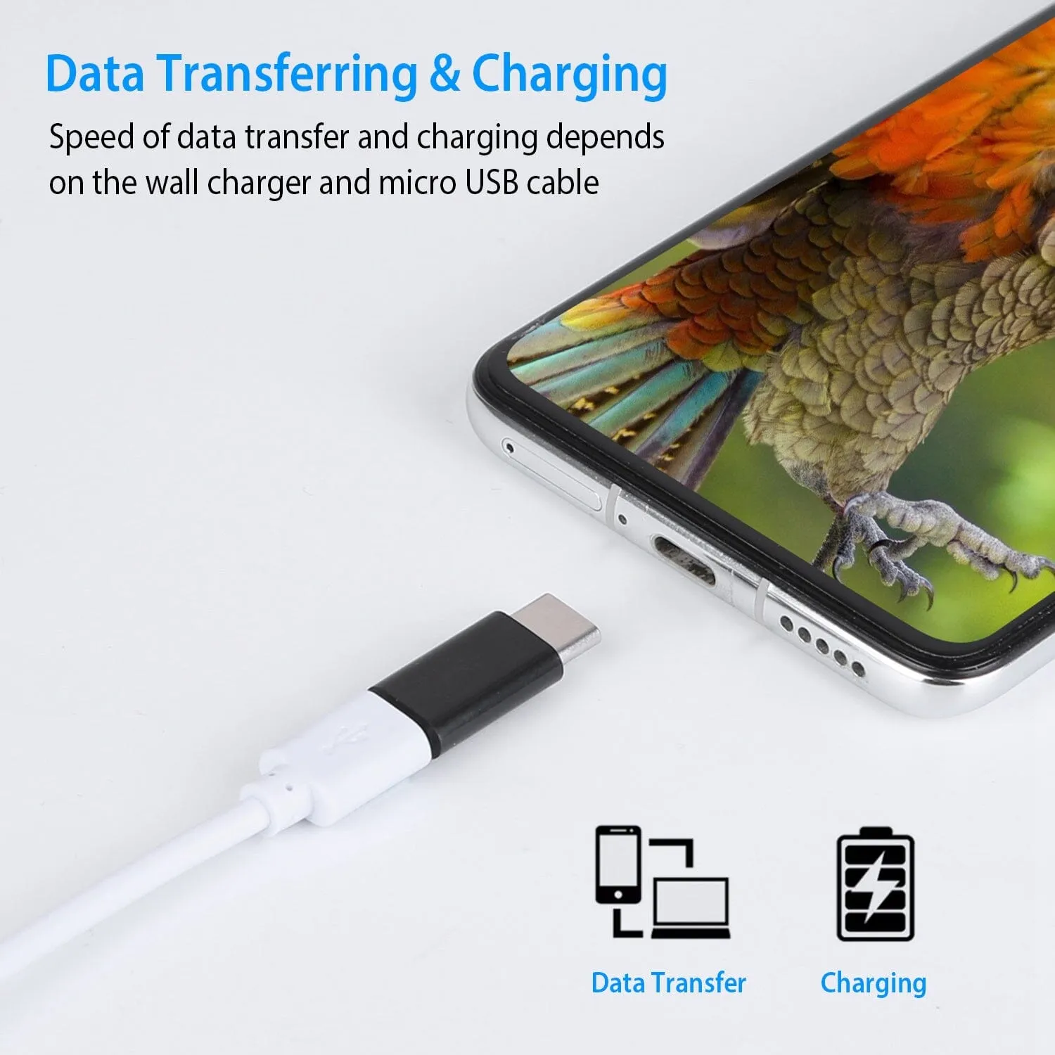 2-Piece: Micro USB To Type C Adapter