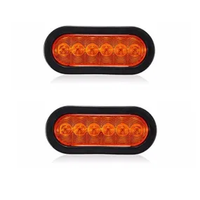 (2pcs/set) 6'' OVAL SIDE MARKER/STOP/TURN SIGNAL LIGHTS