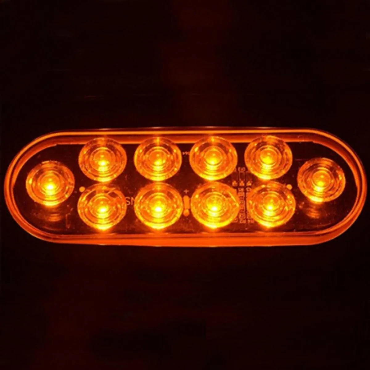 (2pcs/set) 6'' OVAL SIDE MARKER/STOP/TURN SIGNAL LIGHTS