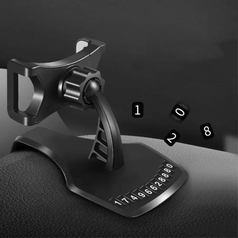 3 in 1 Car GPS Smartphone Holder: Dashboard / Visor Clamp   AC Grid Clip for Zebra TC20 with Keyboard (2018) - Black