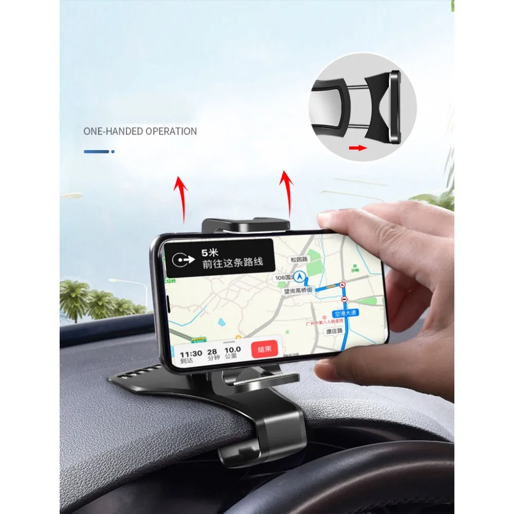 3 in 1 Car GPS Smartphone Holder: Dashboard / Visor Clamp   AC Grid Clip for Zebra TC20 with Keyboard (2018) - Black