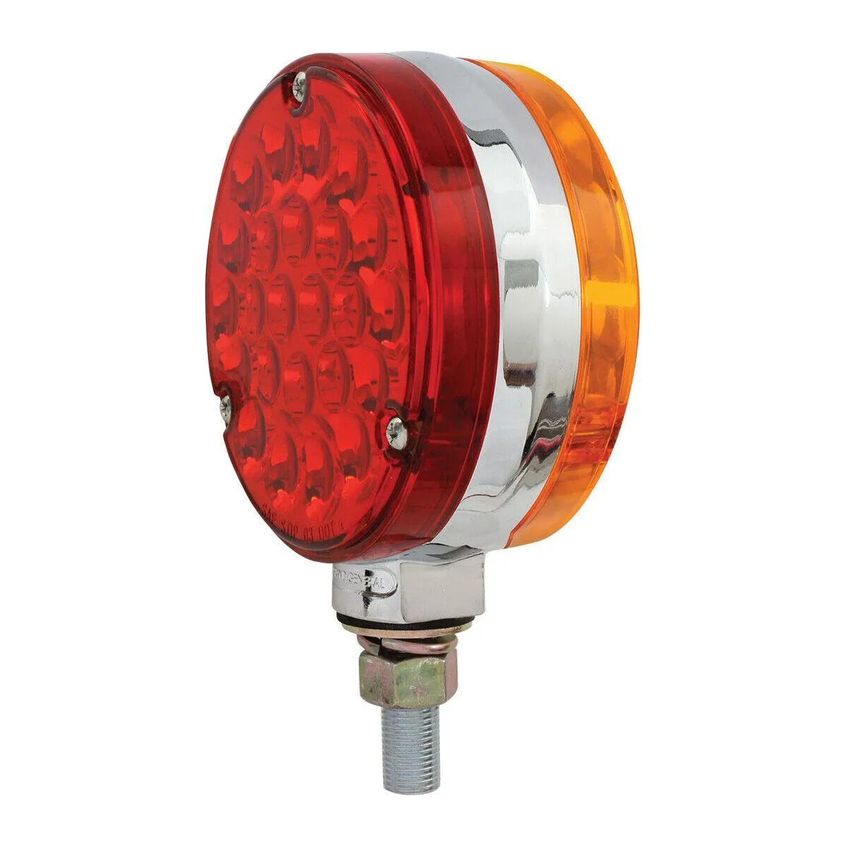 4″ DOUBLE FACE PEARL LED PEDESTAL Popsicle LIGHT red/yellow turn signal 78360