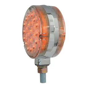 4″ DOUBLE FACE PEARL LED Popsicle LIGHT clear red/yellow turn signal new 78363
