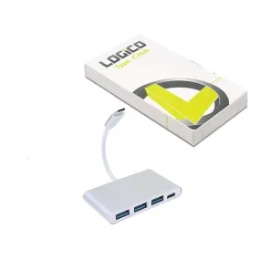 4-in-1 USB-C Hub Type C Multi-Port Charge & Connect Adapter 3x USB 3.0