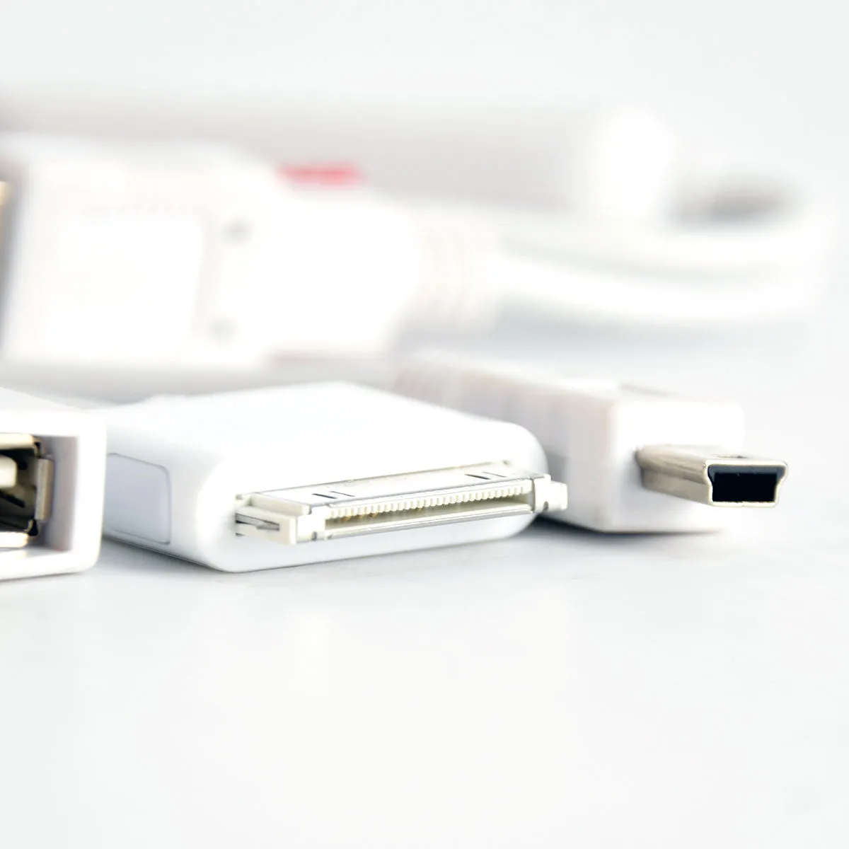 4 Port USB 2.0 Squid Hub - Mini-B 5 Pin, 30-Pin, (2) Female USB
