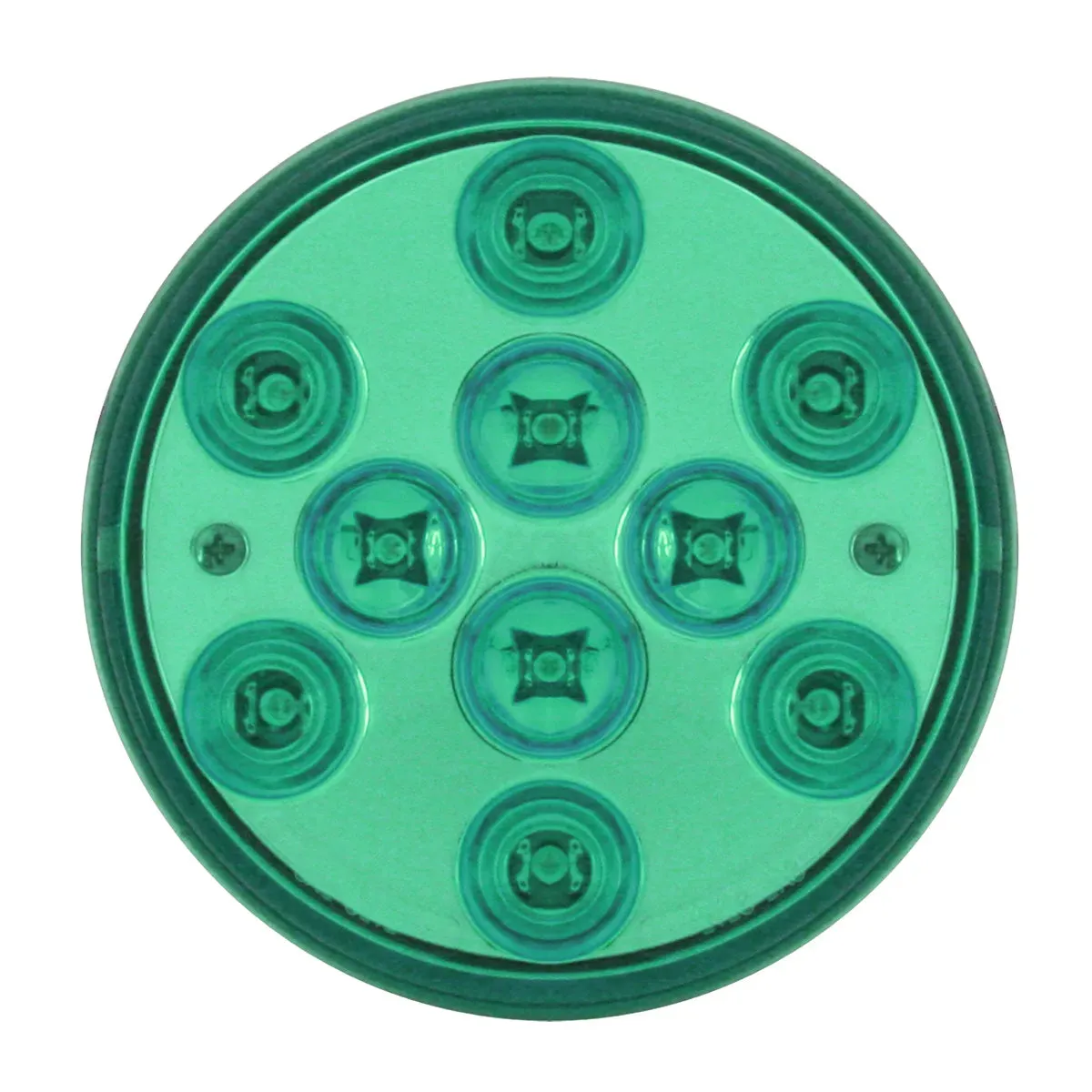 4" MEGA 10 PLUS GREEN 10 LED SEALED LIGHT