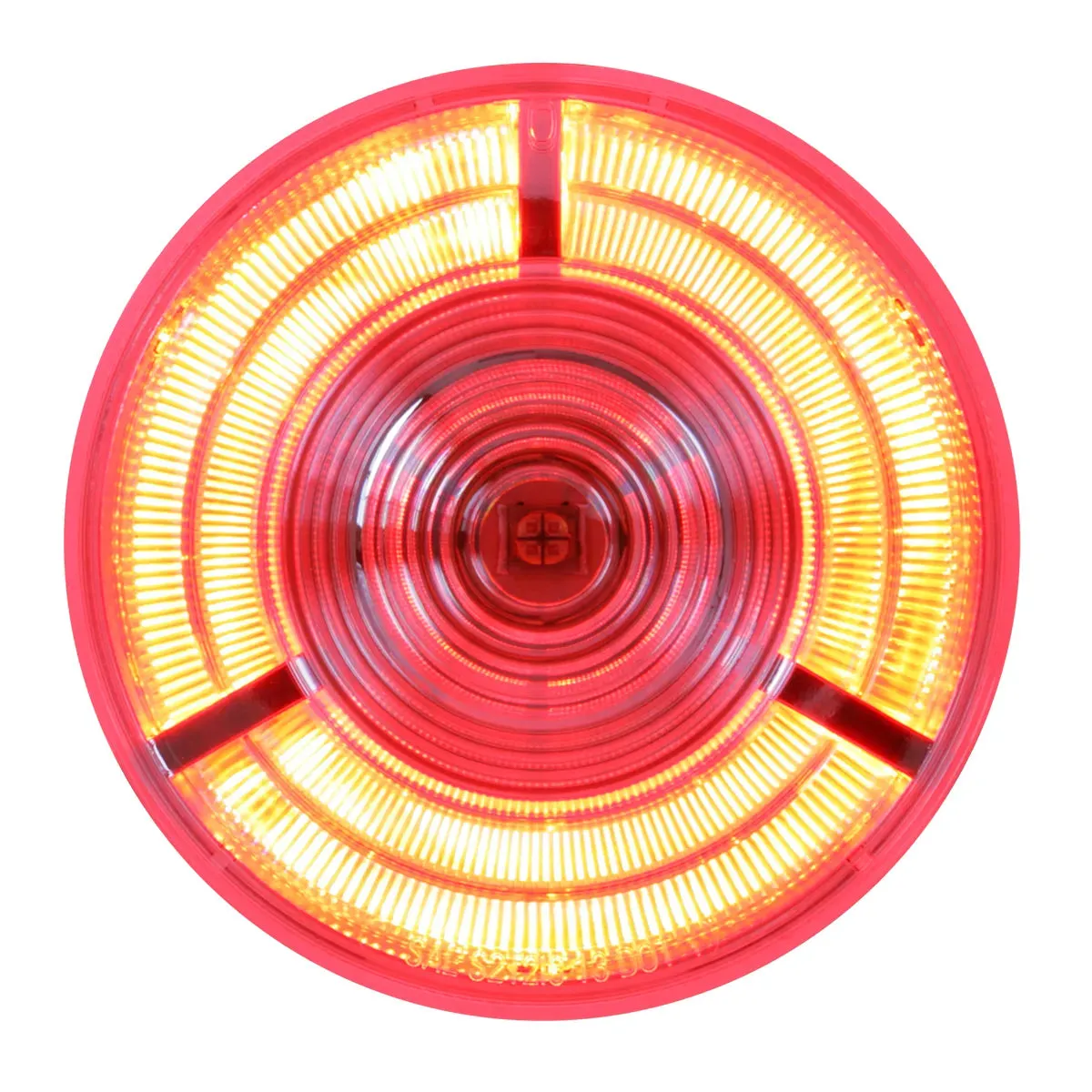 4" PRIME RED/CLEAR 7 LED SEALED LIGHT