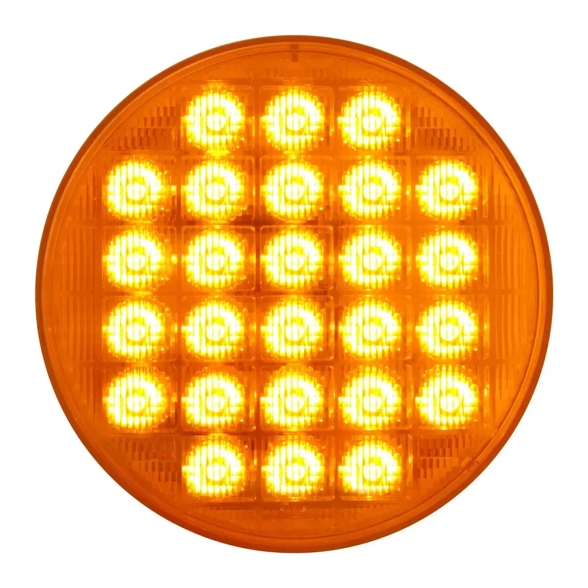 4" SMART DYNAMIC AMBER/AMBER 26 LED SEQUENTIAL SEALED LIGHT