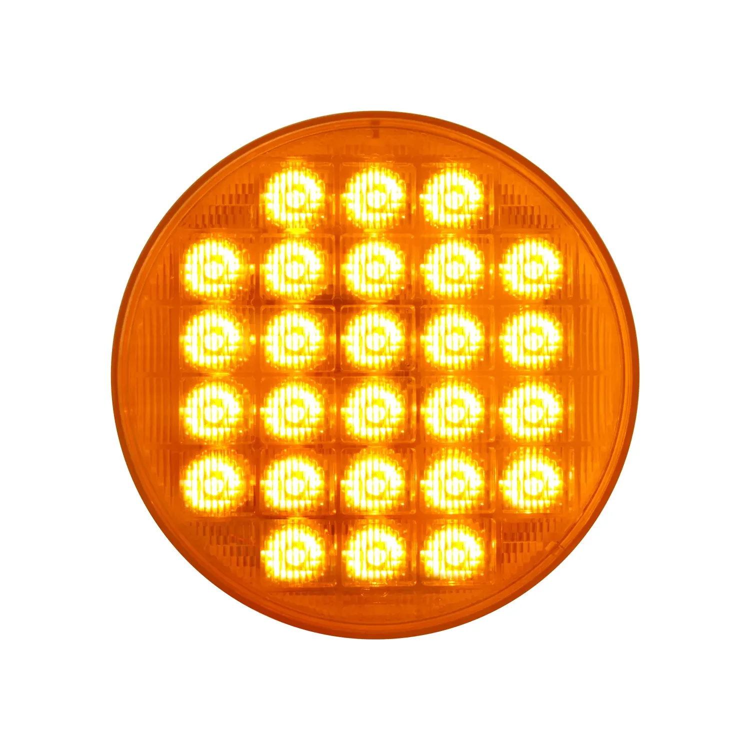 4" SMART DYNAMIC AMBER/CLEAR 26 LED SEQUENTIAL SEALED LIGHT