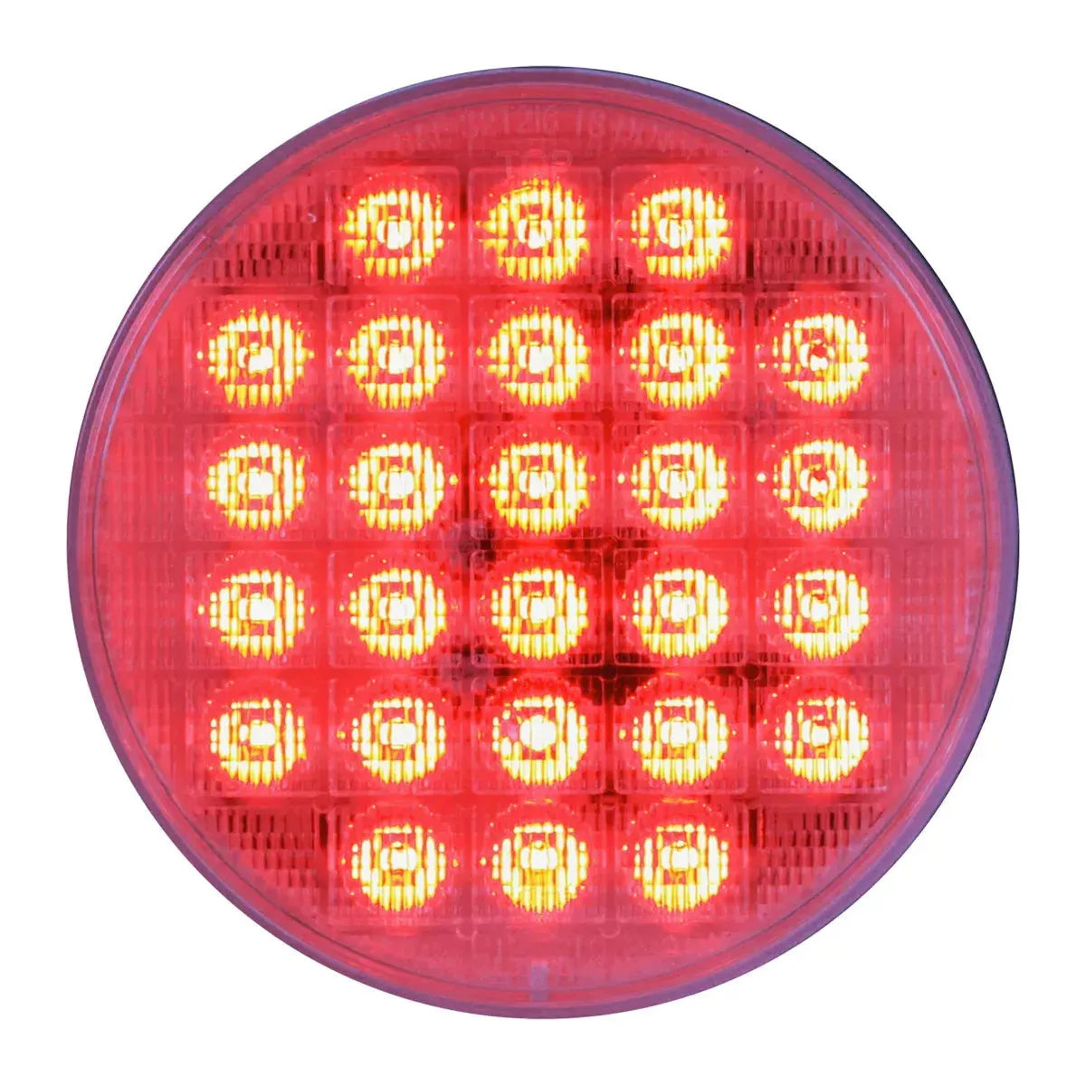 4" SMART DYNAMIC RED/CLEAR 26 LED SEQUENTIAL SEALED LIGHT