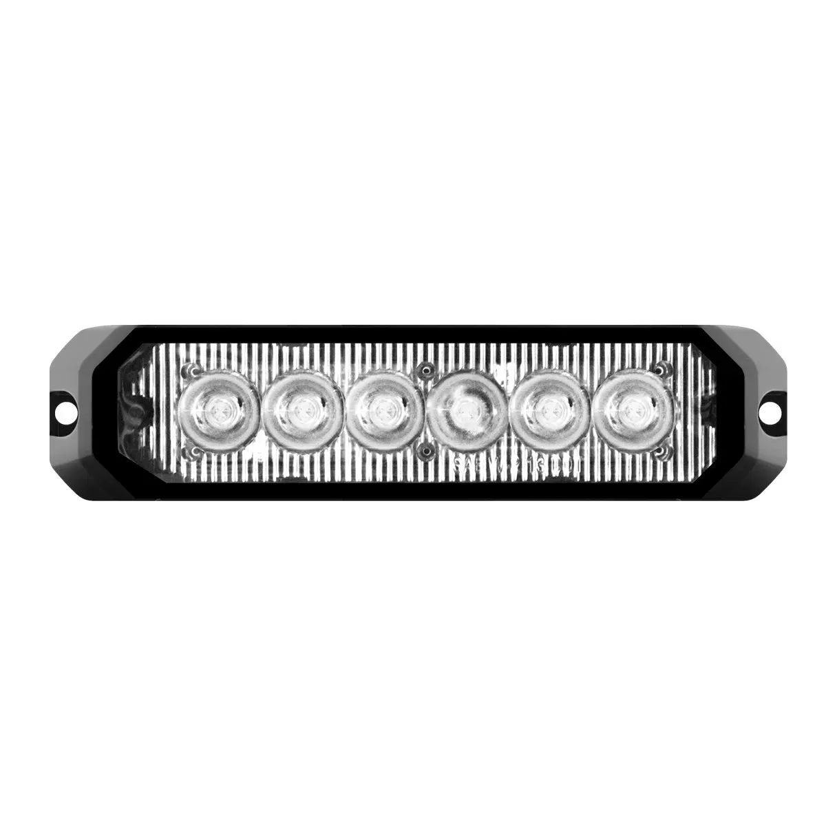 5″ MEDIUM RECTANGULAR HIGH POWER LED STROBE LIGHT, BLUE/CLEAR