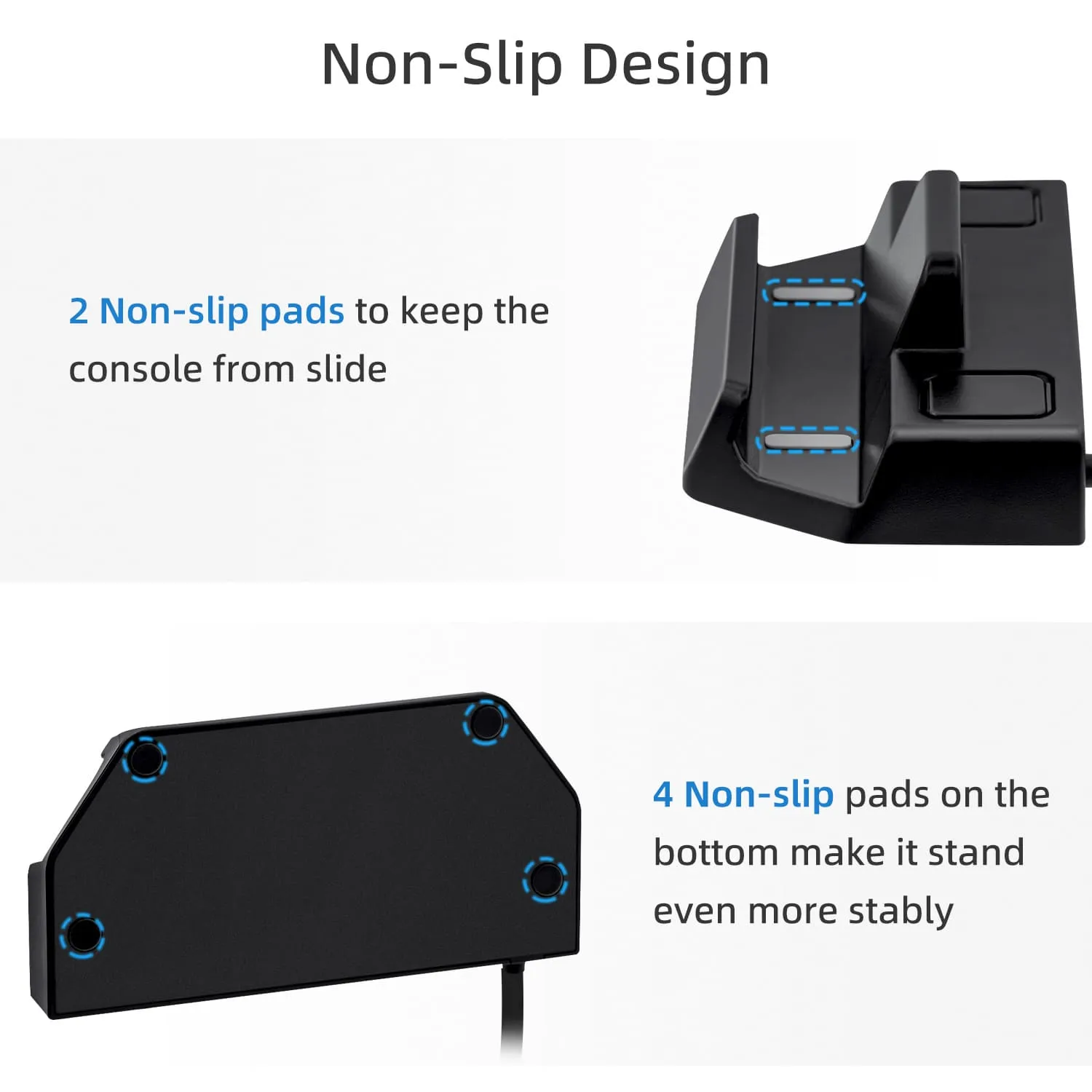 6 In 1 Dock Station with RJ45 LAN Port for Steam Deck/Nintendo Switch/Switch OLED -Black (SD02)