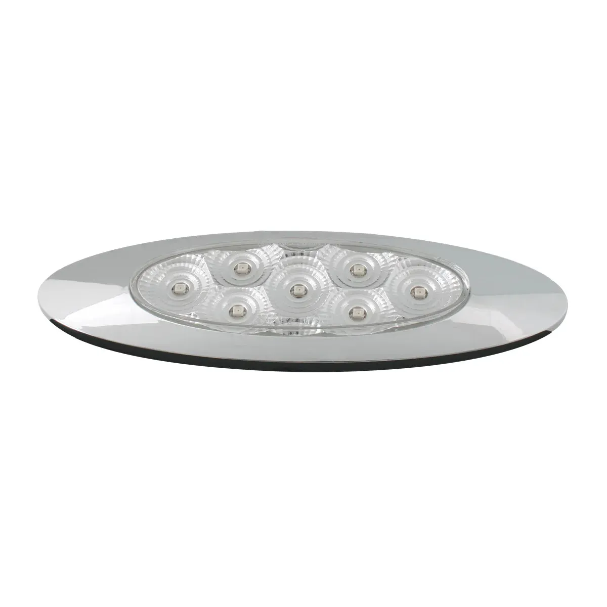 77848 ULTRA THIN SPYDER Y2K RED/ CLEAR 7 LED LIGHT, HIGH/LOW 3W