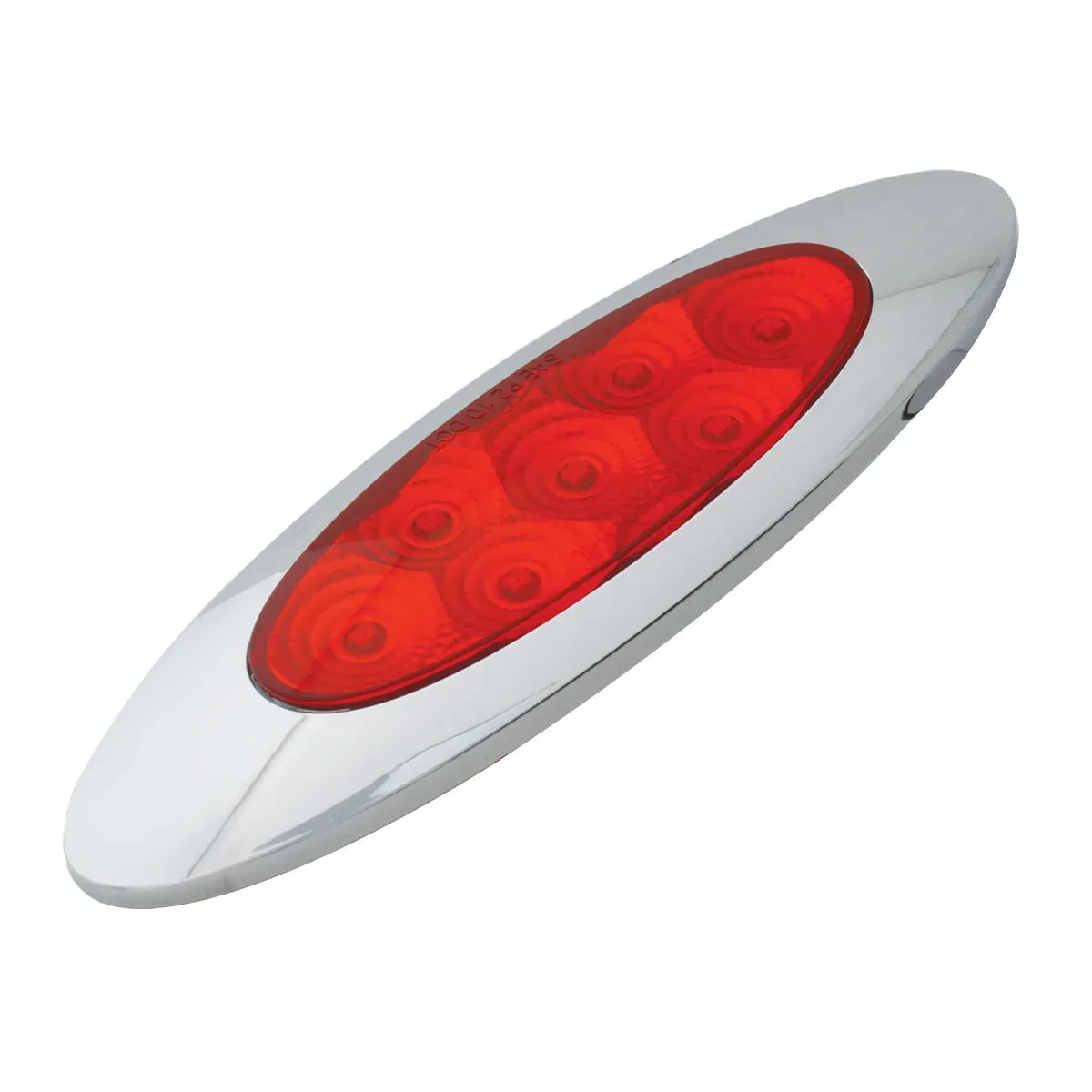 77848 ULTRA THIN SPYDER Y2K RED/ CLEAR 7 LED LIGHT, HIGH/LOW 3W