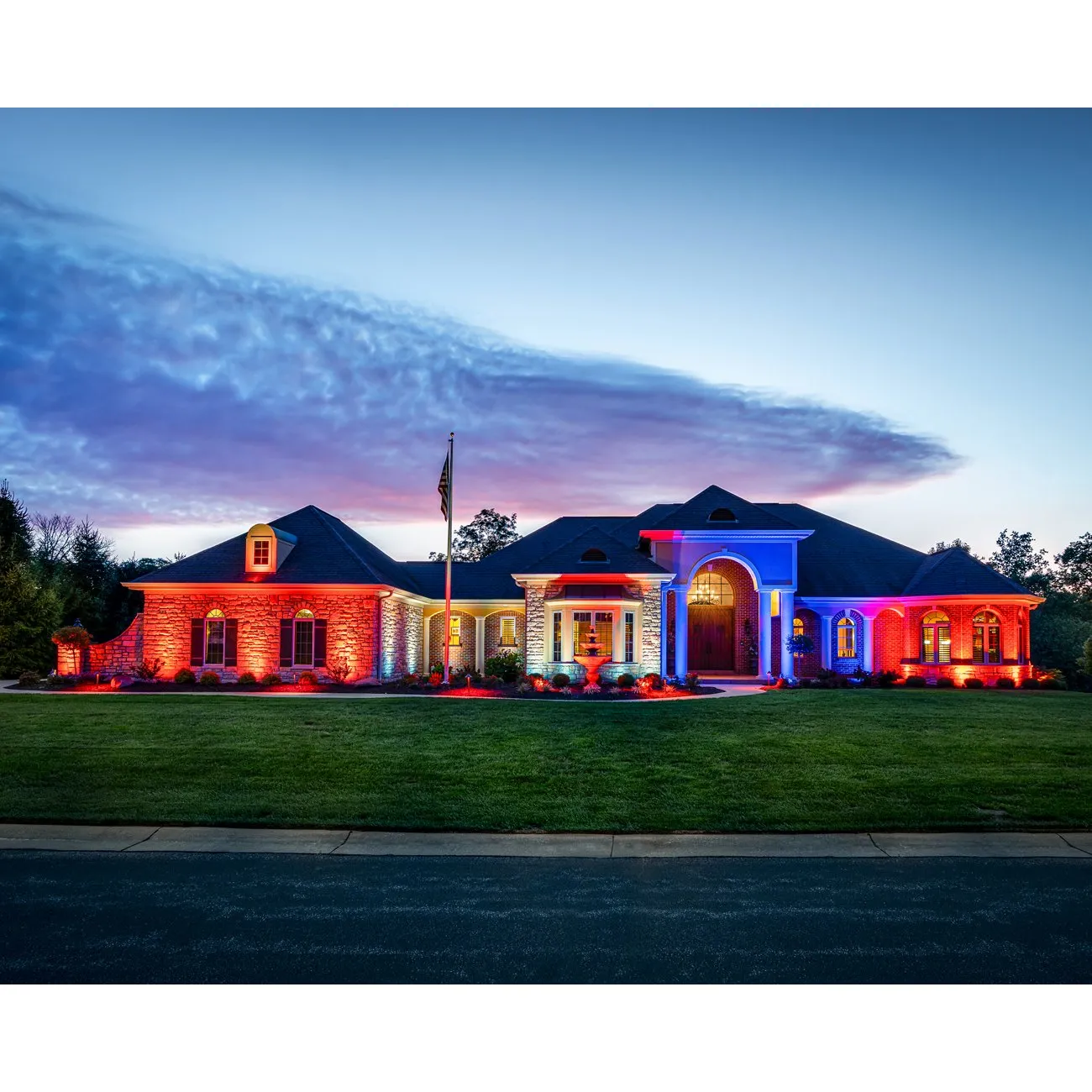 9 Series Full Color 3-Inch Brass LED Up Light