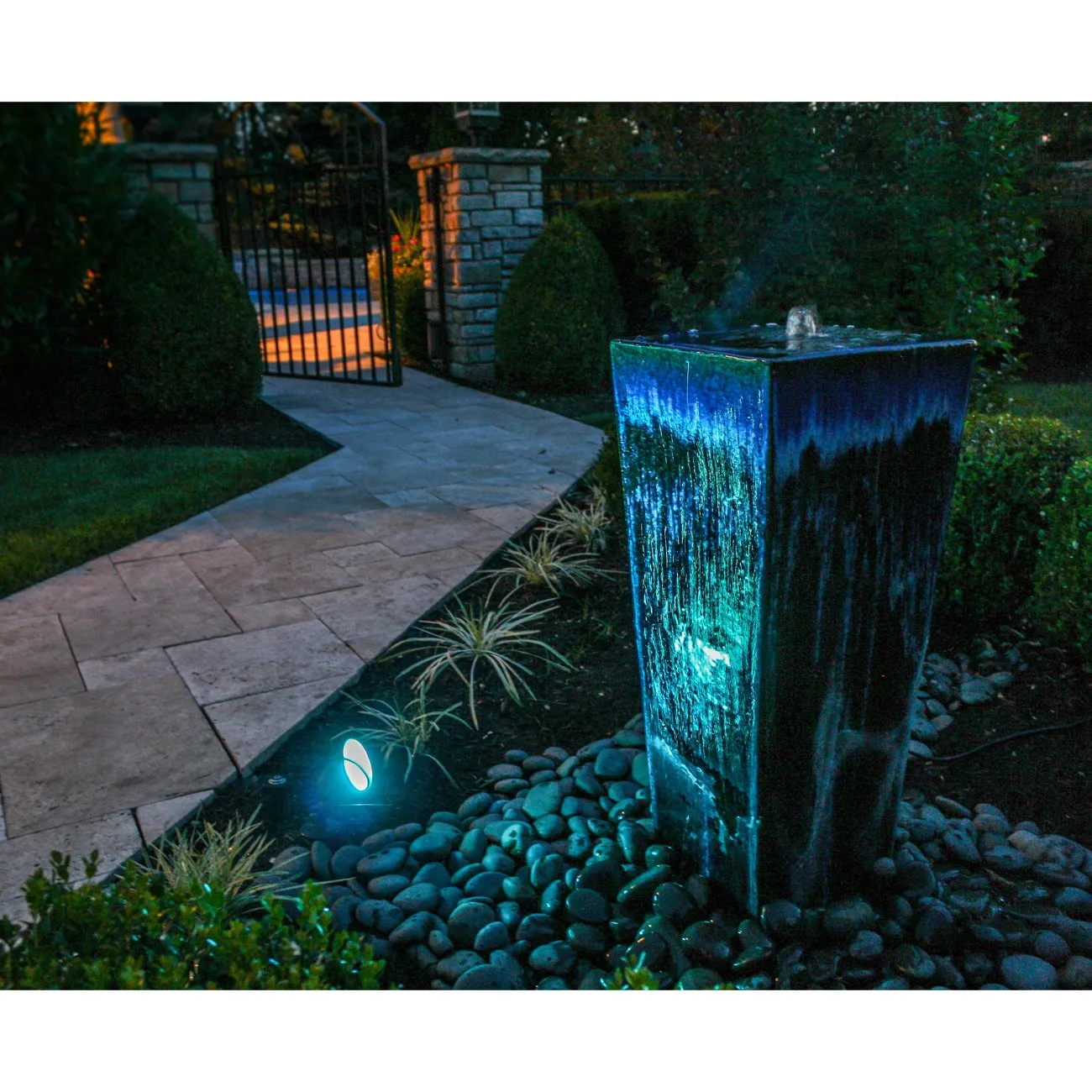 9 Series Full Color 3-Inch Brass LED Up Light