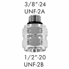 AD-03 Scuba Adapter 3/8"-24 UNF-2A to 1/2"-20 UNF-2B