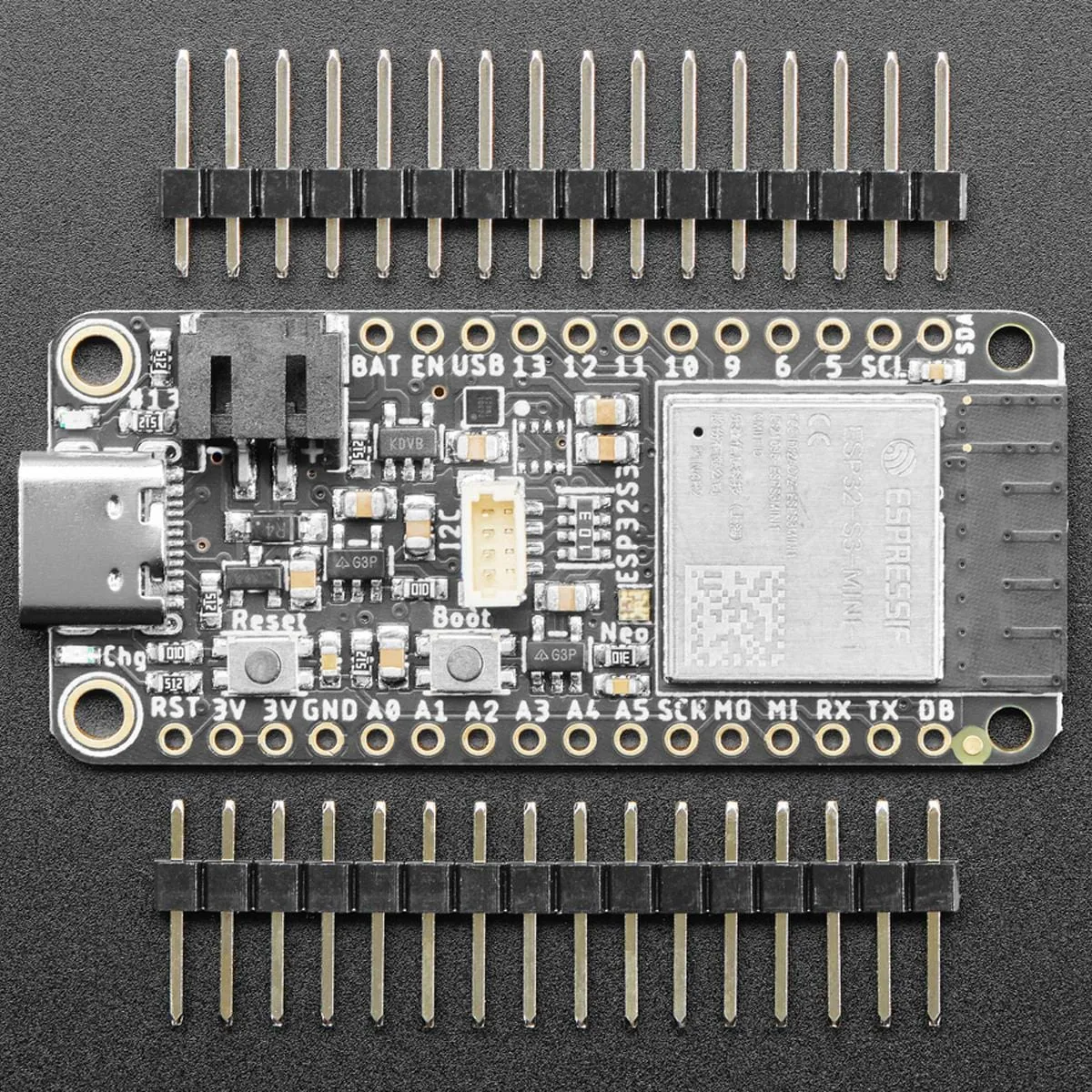 Adafruit ESP32-S3 Feather with 4MB Flash 2MB PSRAM - STEMMA QT / Qwiic