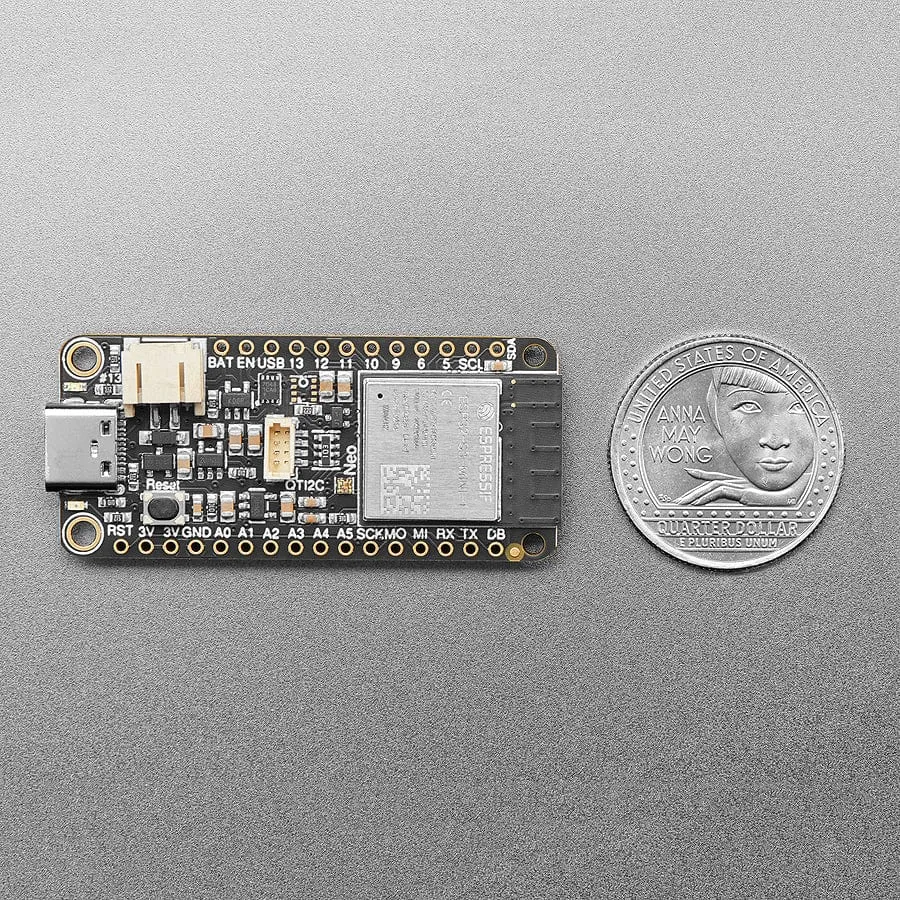 Adafruit ESP32-S3 Reverse TFT Feather - 4MB Flash, 2MB PSRAM, STEMMA QT