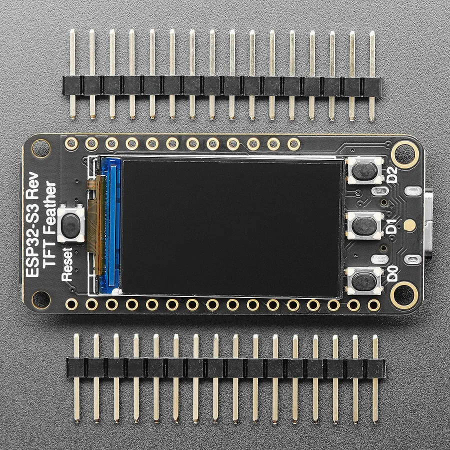 Adafruit ESP32-S3 Reverse TFT Feather - 4MB Flash, 2MB PSRAM, STEMMA QT