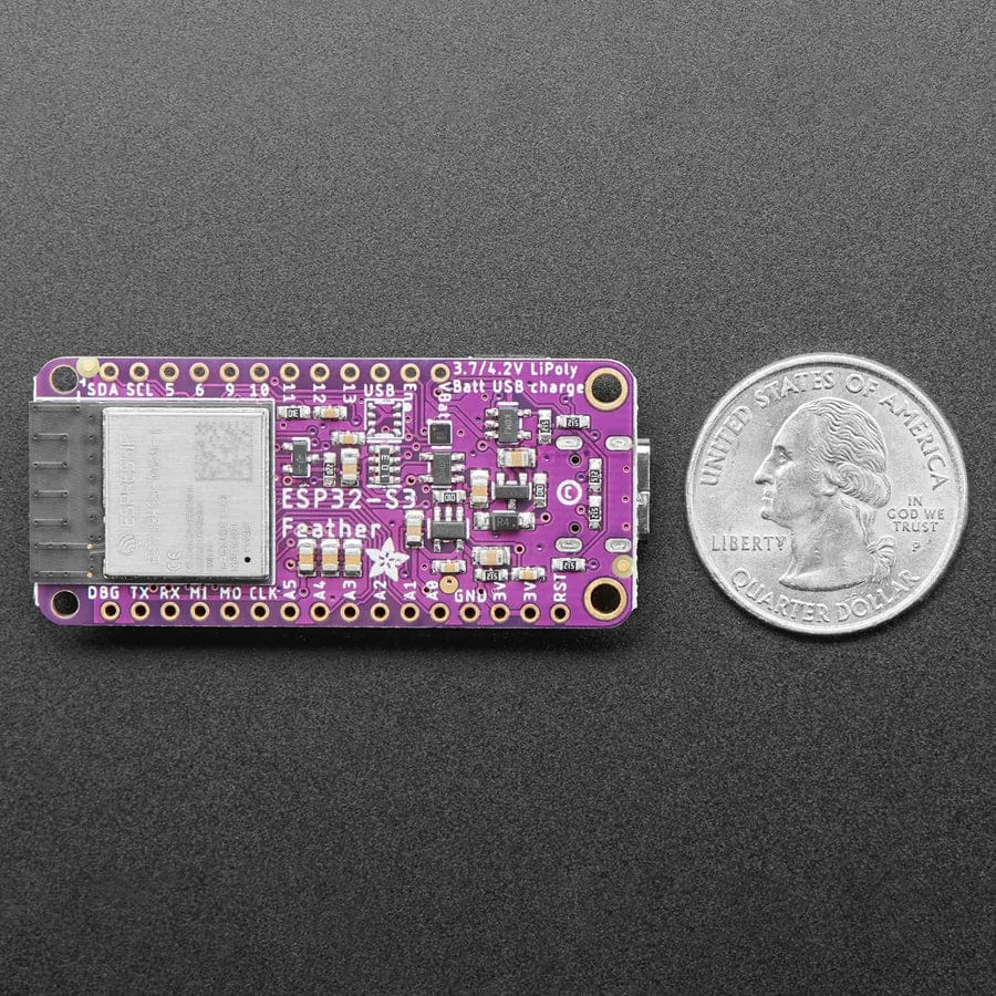Adafruit ESP32-S3 TFT Feather - 4MB Flash, 2MB PSRAM, STEMMA QT
