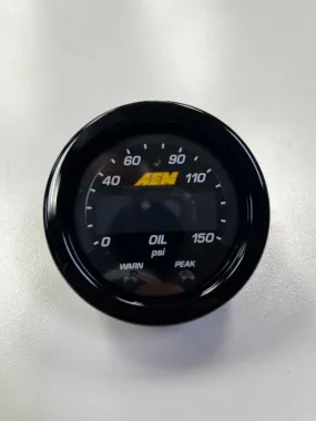 AEM X-Series 0-150 Oil Pressure Gauge Kit