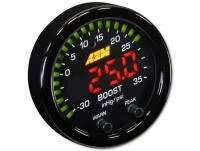 AEM X-Series Boost Pressure Display Gauge -30in/Hg-35psi