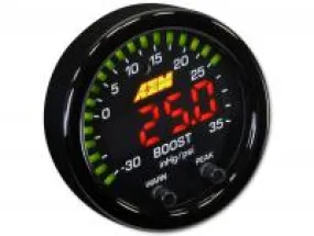 AEM X-Series Boost Pressure Display Gauge -30in/Hg-35psi