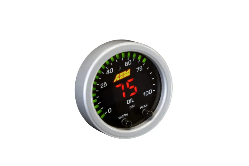 AEM X-Series Pressure Gauge 0-100 psi Electric Digital - 2-1/16" Diameter