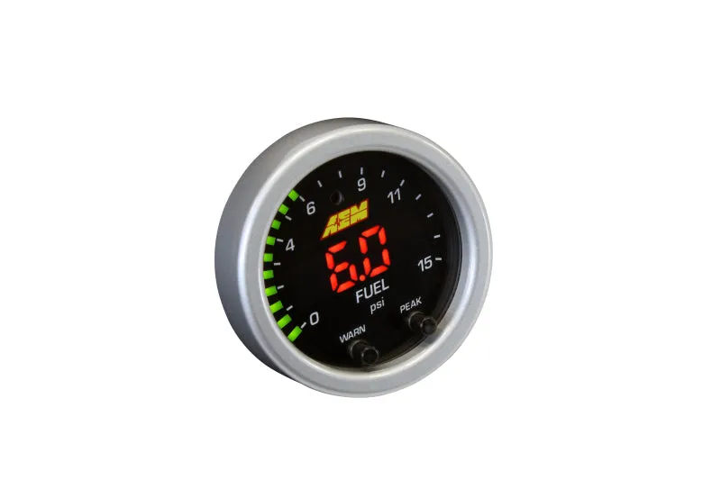AEM X-Series Pressure Gauge 0-15 psi Electric Digital - 2-1/16" Diameter