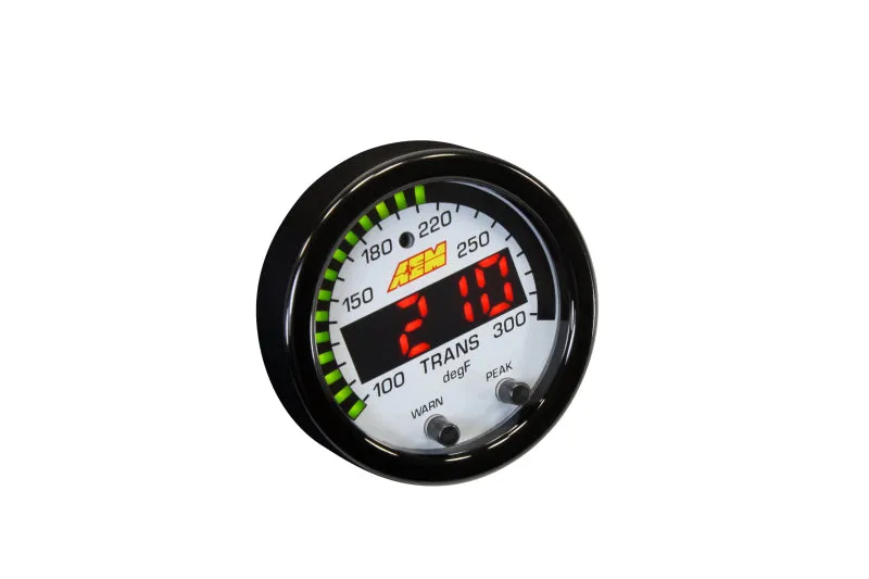 AEM X-Series Temperature Gauge 100-300 Degree F Electric Digital - 2-1/16" Diameter