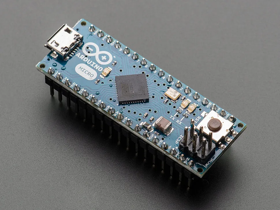 Arduino Micro with Headers - 5V 16MHz - (ATmega32u4 - assembled)