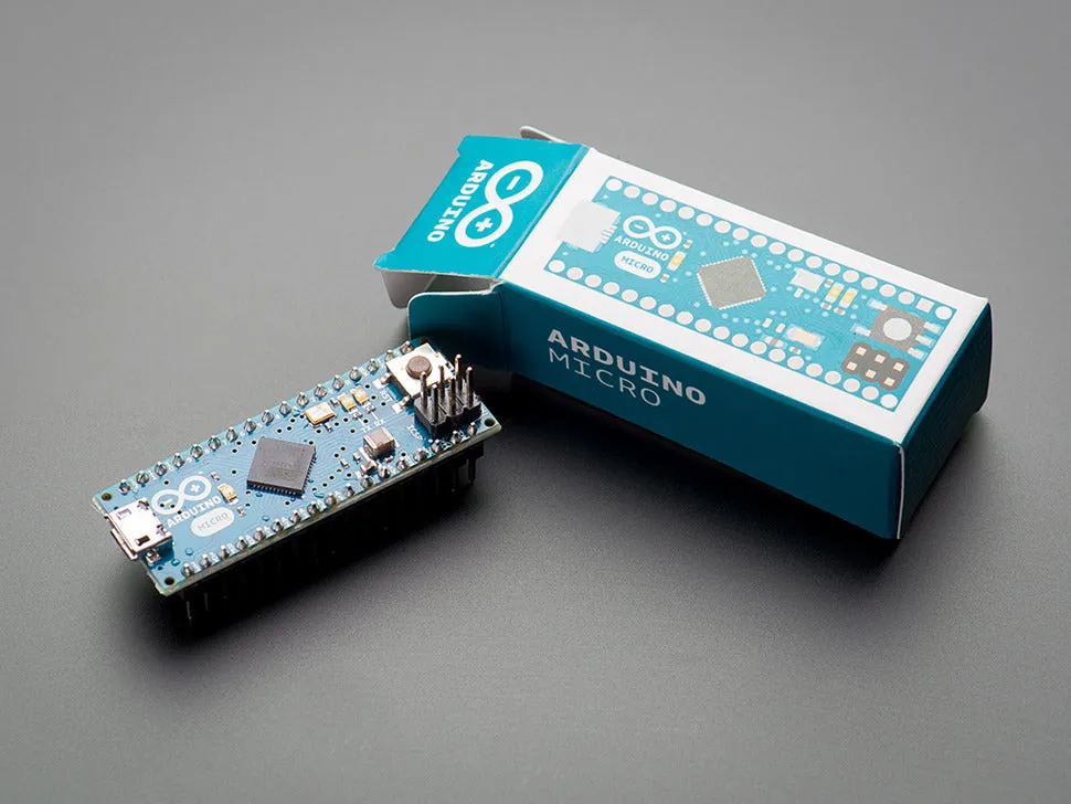 Arduino Micro with Headers - 5V 16MHz - (ATmega32u4 - assembled)