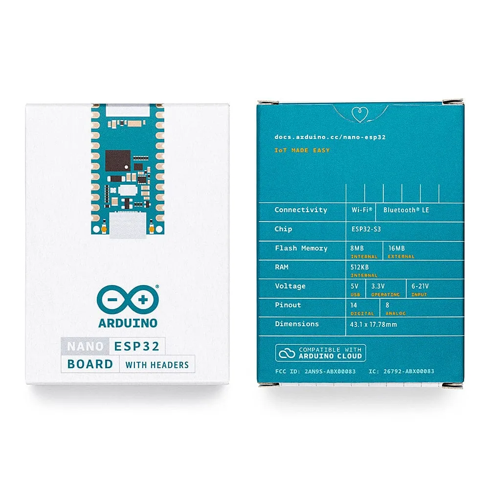 Arduino Nano ESP32 (with headers)
