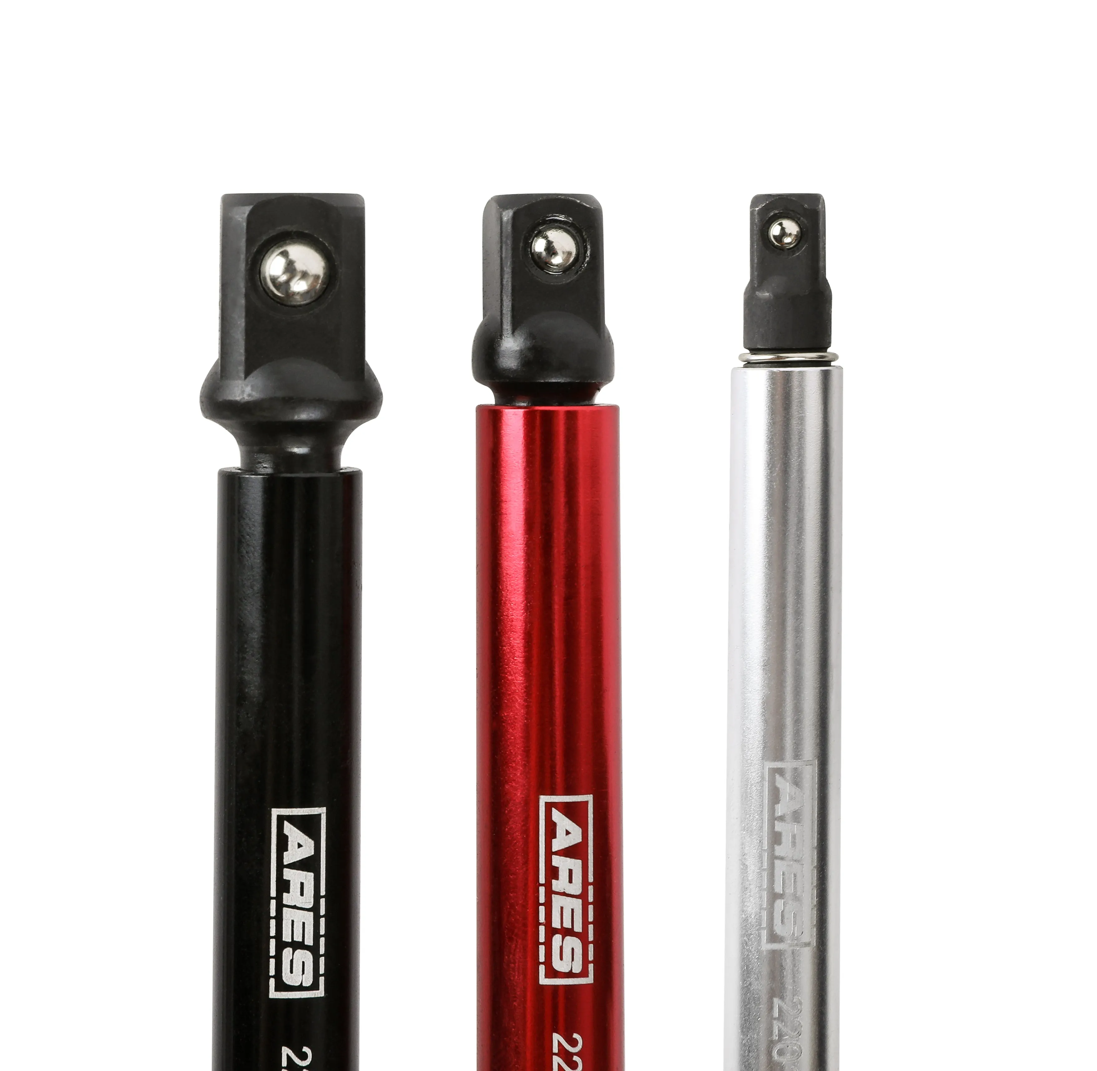 ARES 22013 - 6-Piece 3-Inch and 6-Inch Impact Grade Socket Adapter Set with Color Sleeve