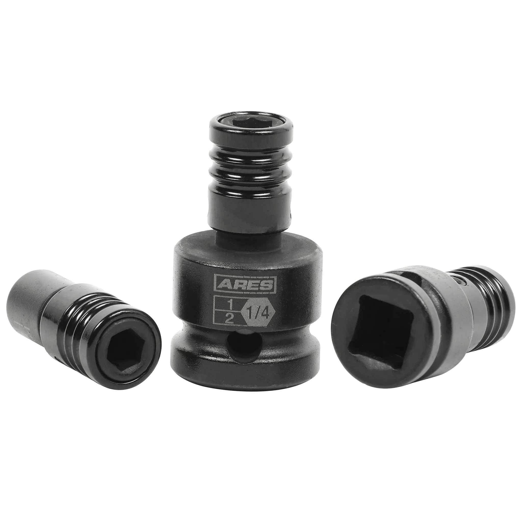 ARES 22035 - 3-Piece Impact Grade Quick Release Bit Holder Set