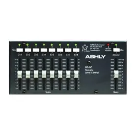 Ashly RW-8C Wallmount 8-Ch   Master Level Controller. Hardwires To Ashly Remote Data Port