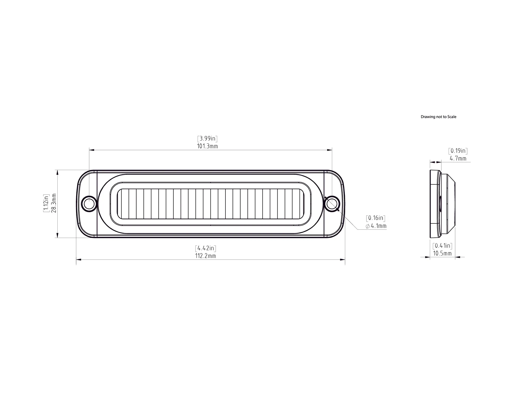 B6 LED Brake Light Kit with Flush Mount