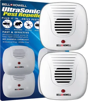Bell   Howell Pest Repeller, Set of 2 Ultrasonic Pest Repeller