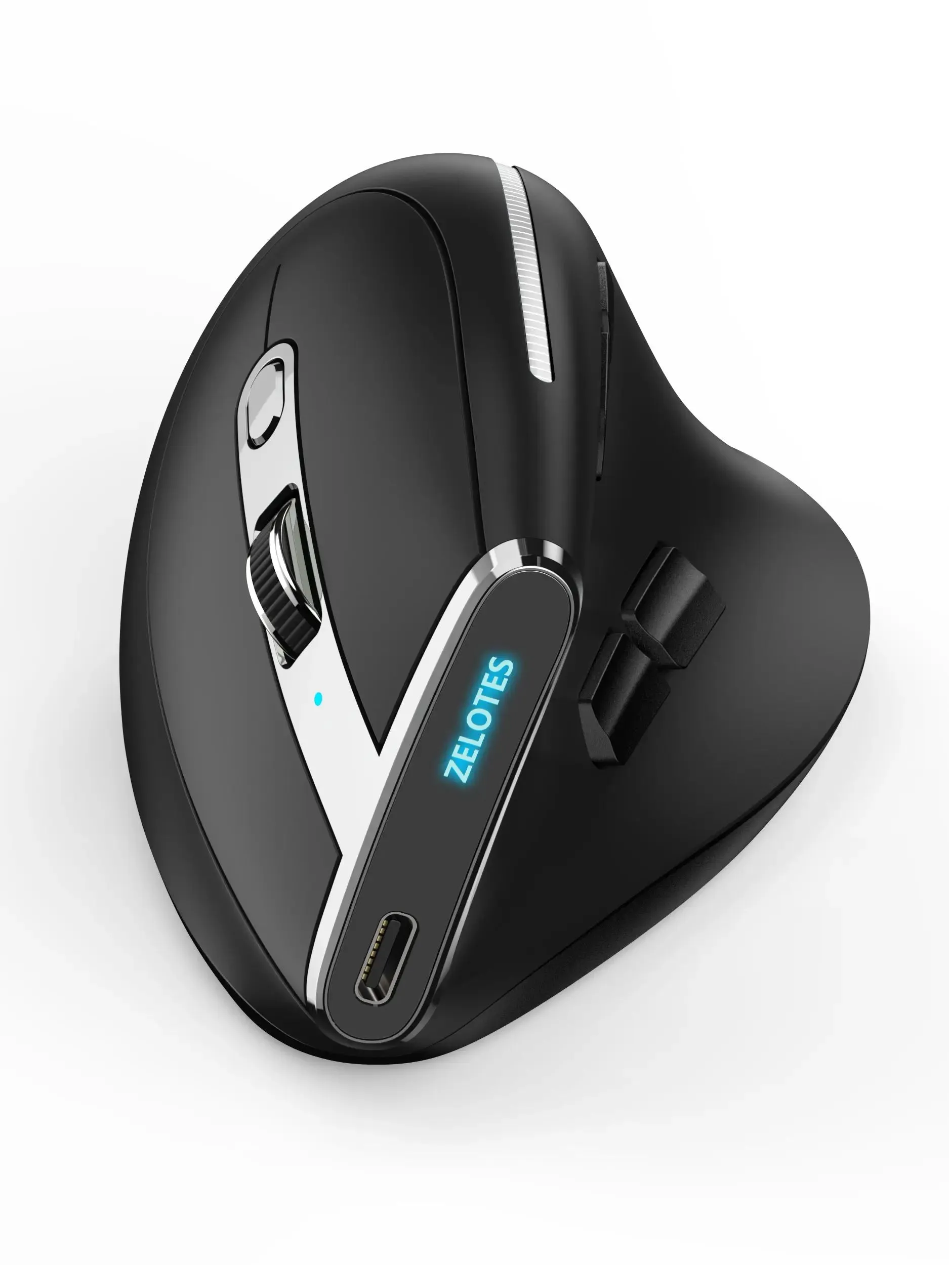 Bluetooth Vertical Mouse with OLED Screen