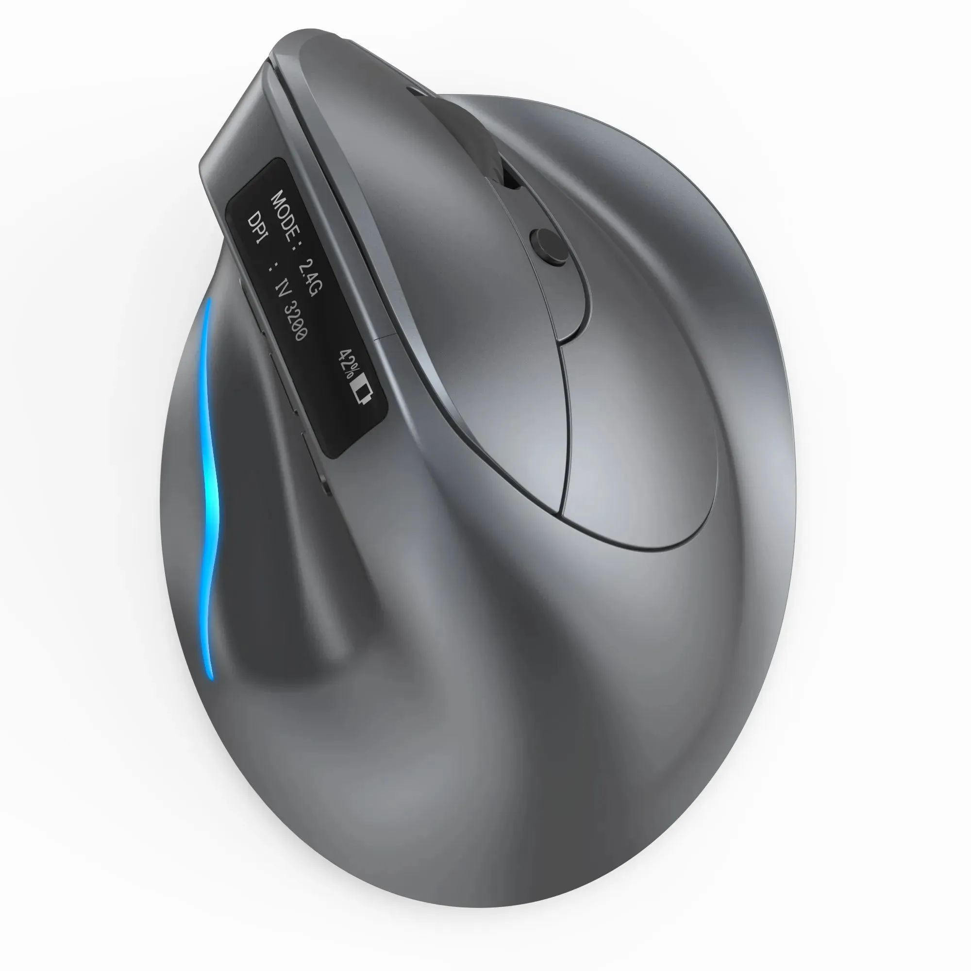Bluetooth Vertical Mouse with OLED Screen