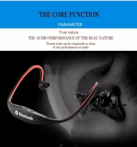 Bluetooth Wireless Headset Headphones Sport neckband rechargeable for iPhone htc