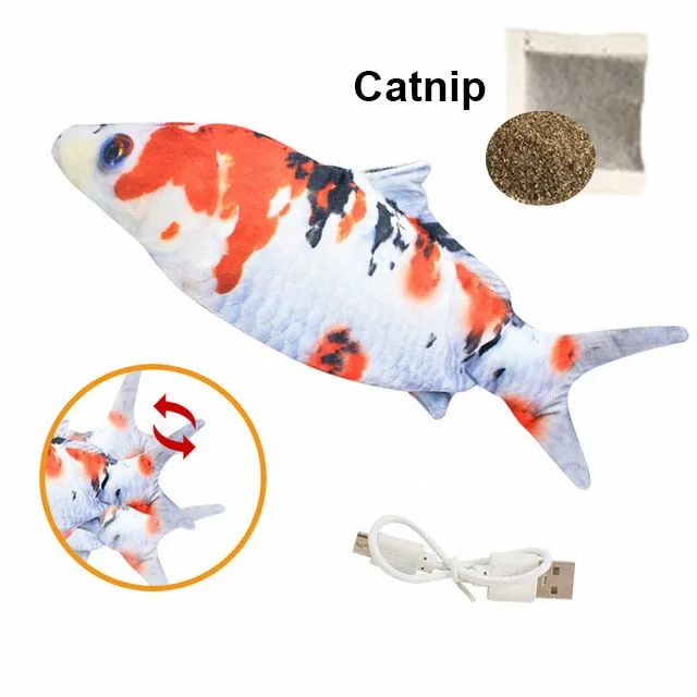 Cat Toy Fish USB Electric Charging Simulation Fish Catnip