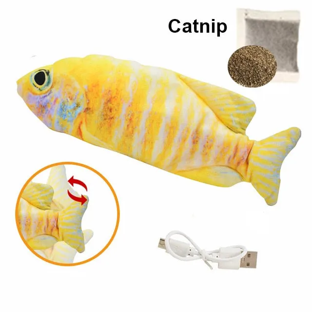 Cat Toy Fish USB Electric Charging Simulation Fish Catnip