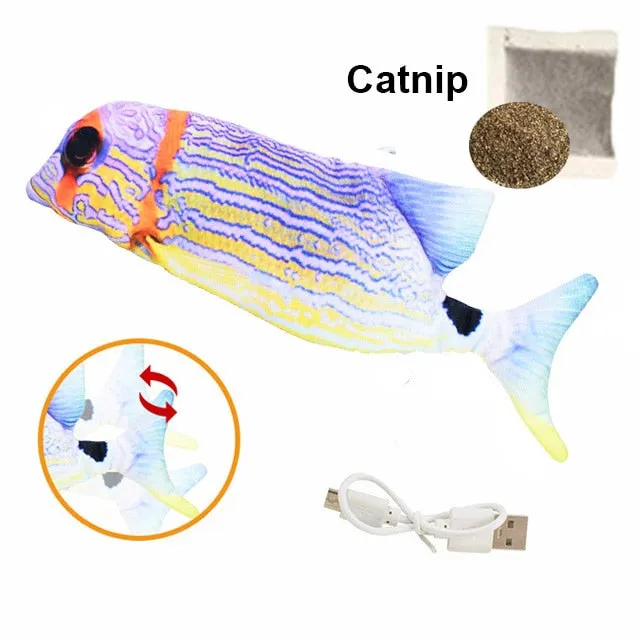 Cat Toy Fish USB Electric Charging Simulation Fish Catnip