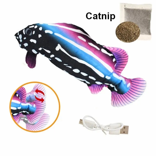 Cat Toy Fish USB Electric Charging Simulation Fish Catnip